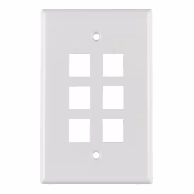 FPMSIX-W HellermannTyton  Keystone Faceplates Frames